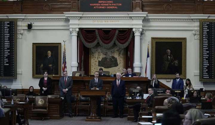 GOP-controlled Texas House impeaches Republican Attorney General Ken Paxton, triggering suspension