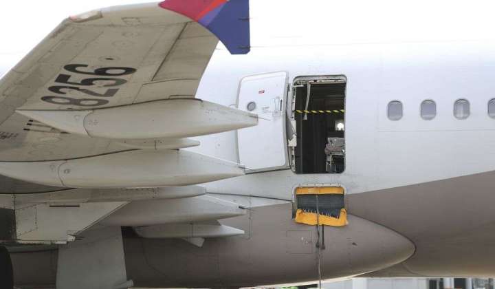 Passenger opens exit door during airplane flight in South Korea; 12 people injured slightly