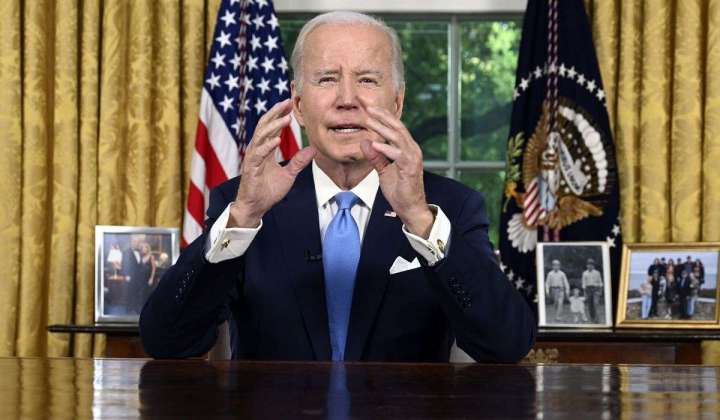 Biden hails debt bill as bipartisan achievement in prime-time address