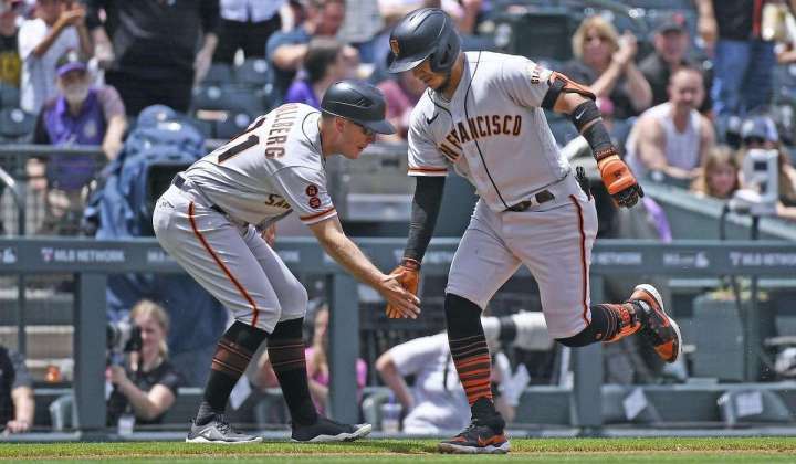 Giants beat Rockies for 11th straight time, 6-4 with 3-run 9th
