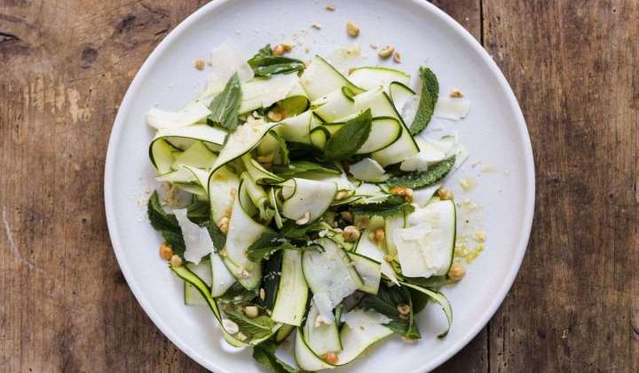 Shaved zucchini and herb salad with parmesan: Stop spiralizing zucchini — a peeler works better