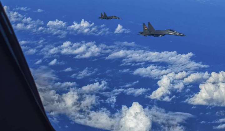 Chinese military conducts massive dispatch of jets near Taiwan