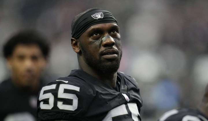 Raiders defensive end Chandler Jones arrested in protective order violation, authorities say