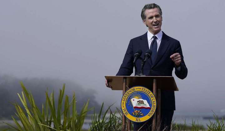 Trump’s autoworker rally? So what, says California’s Newsom