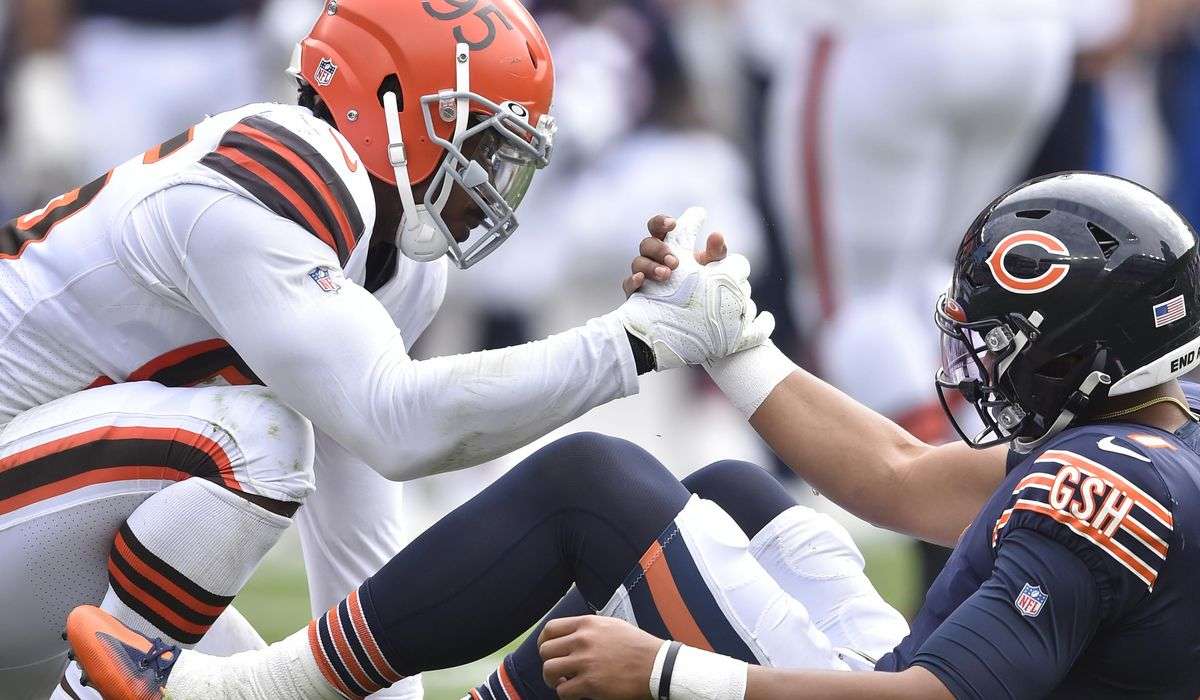 Browns’ Garrett is set to chase Bears’ Fields at site of the quarterback’s rough NFL debut