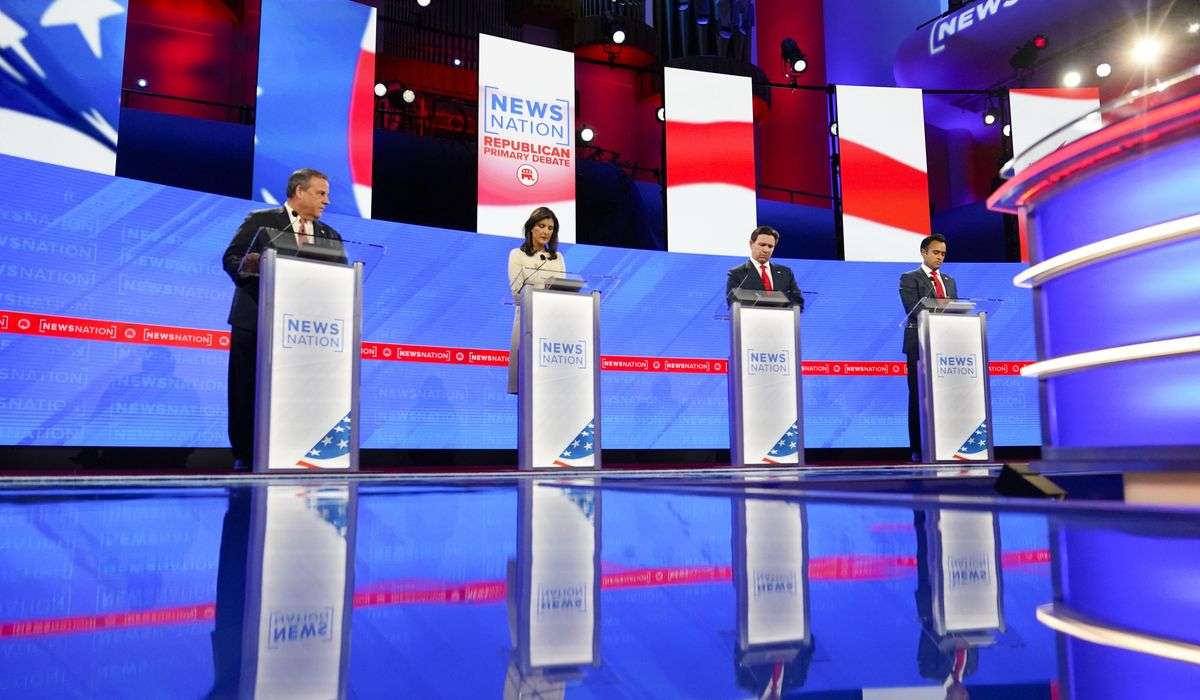 GOP debate turns into early pile-up on Haley by DeSantis, Ramaswamy
